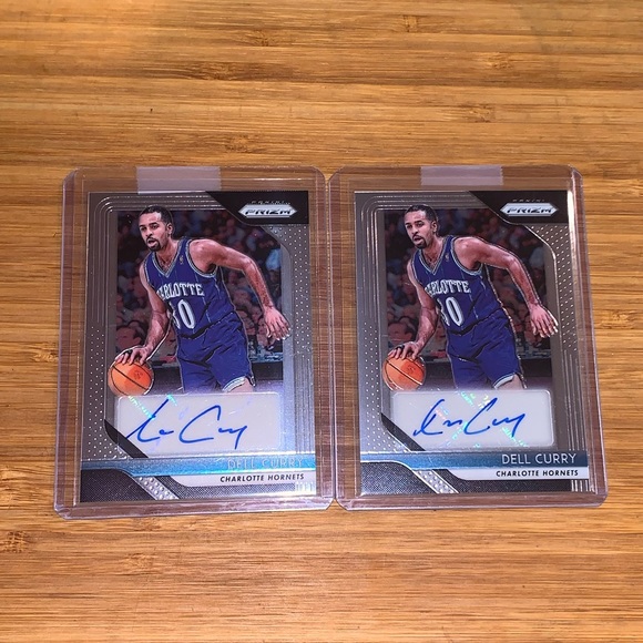 18-19 Panini Prizm DEL CURRY Charlotte Hornets NBA Autograph Signed Auto - LOT 2 - Picture 1 of 5